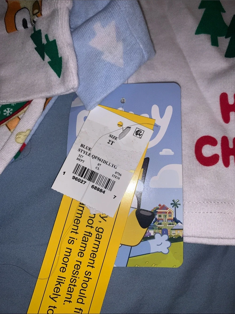Bluey 4pc Kids Christmas Pajama Set